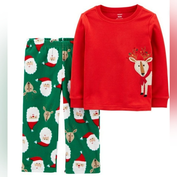 Carter's Santa Reindeer PJ'S 12, 18 & 24mths - Picture 1 of 1